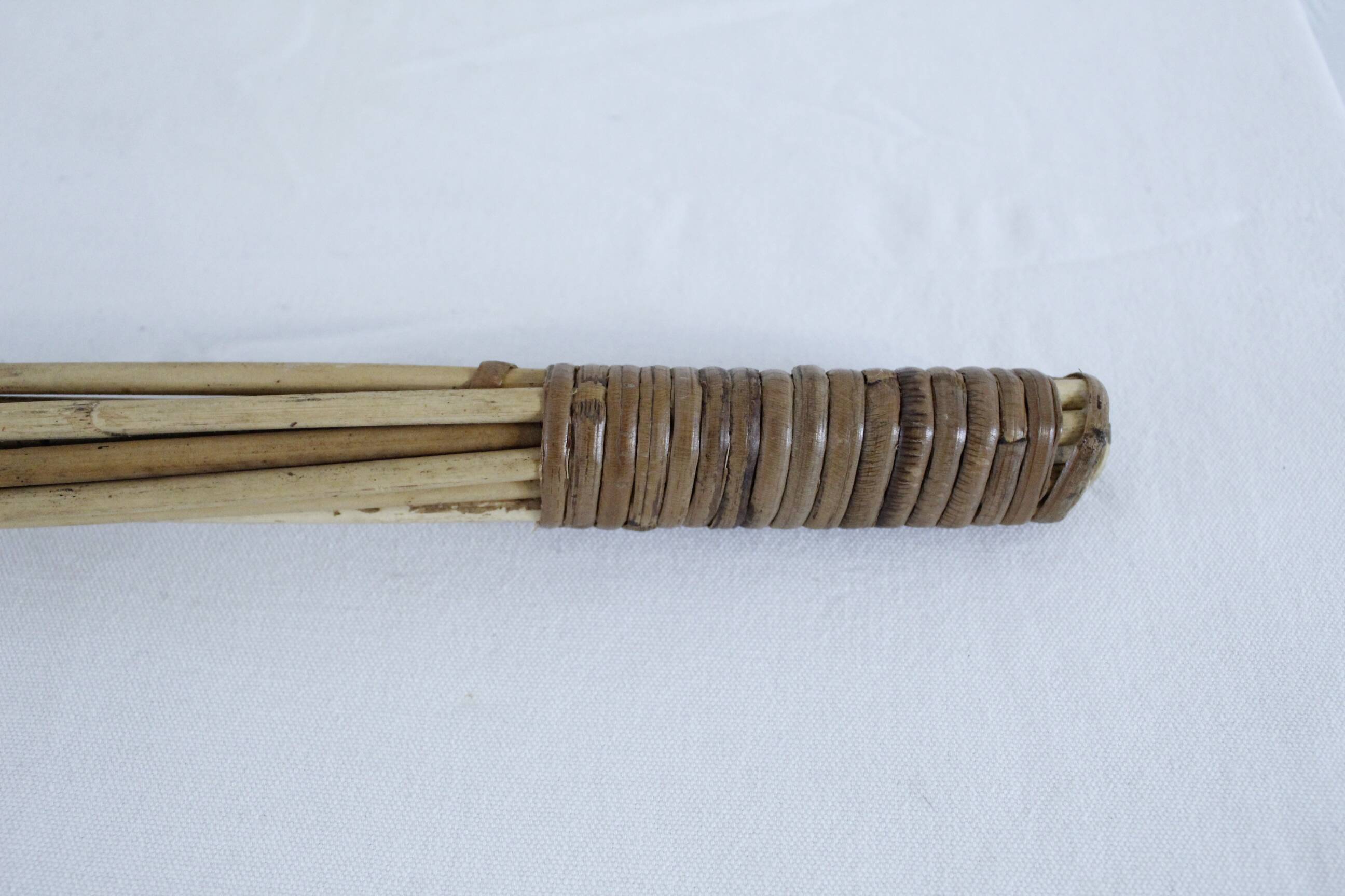 Antique wicker carpet beater