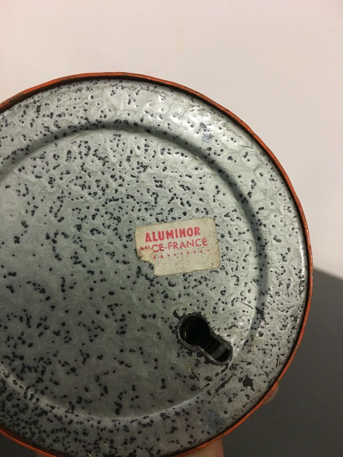 Lampe aluminor nice orange vintage " 0030"