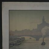 Lithograph on Chinese paper by Henri Rivière The Trocadéro