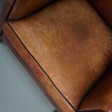 Vintage Dutch Club Chair in Cognac Leather, Set of 2