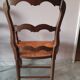 Set of 2 Provencal straw and wood armchairs