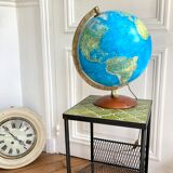 Luminous terrestrial globe world map