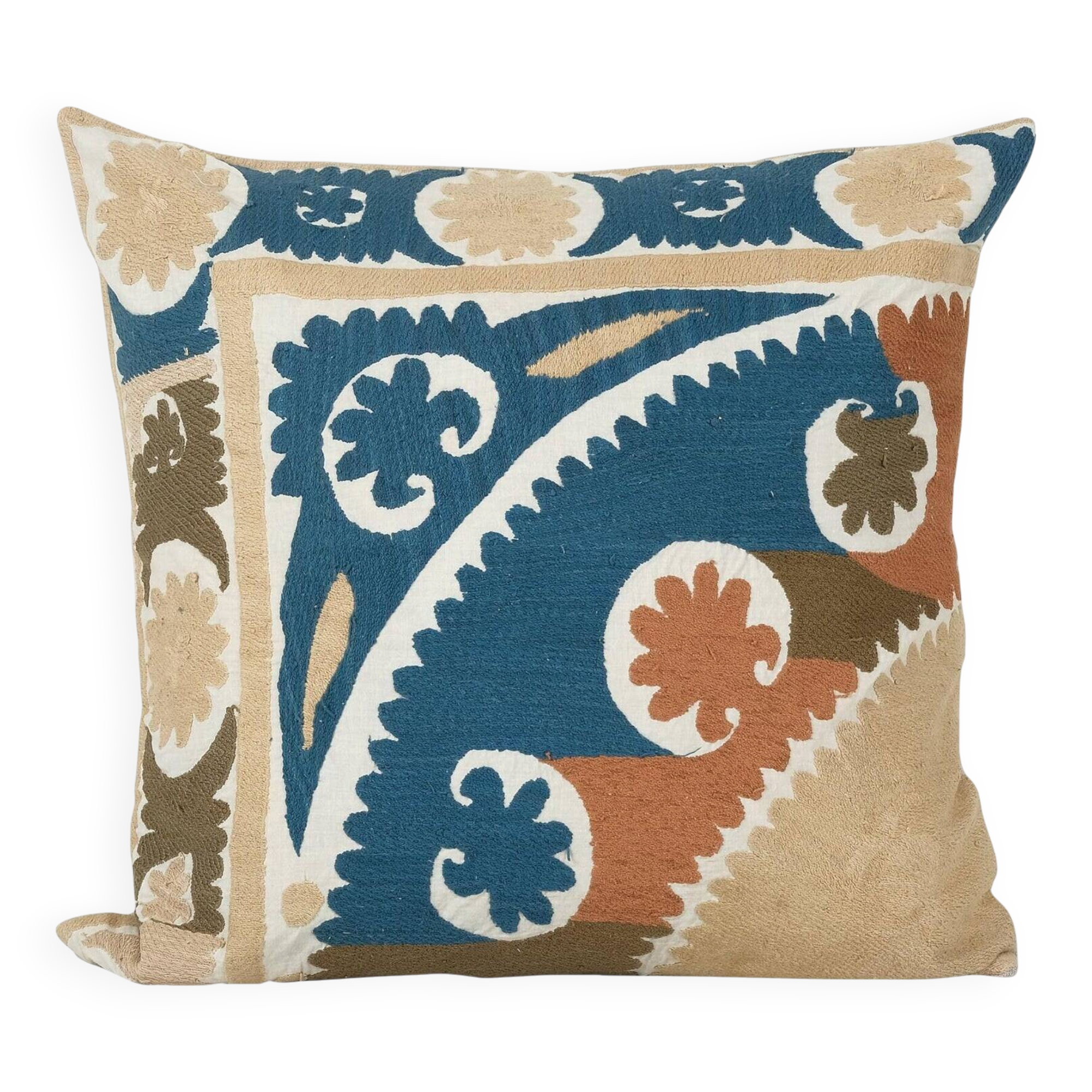 Vintage embroidered cushion cover 71x71 cm