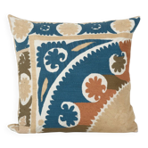 Housse de coussin brodée vintage 71x71 cm