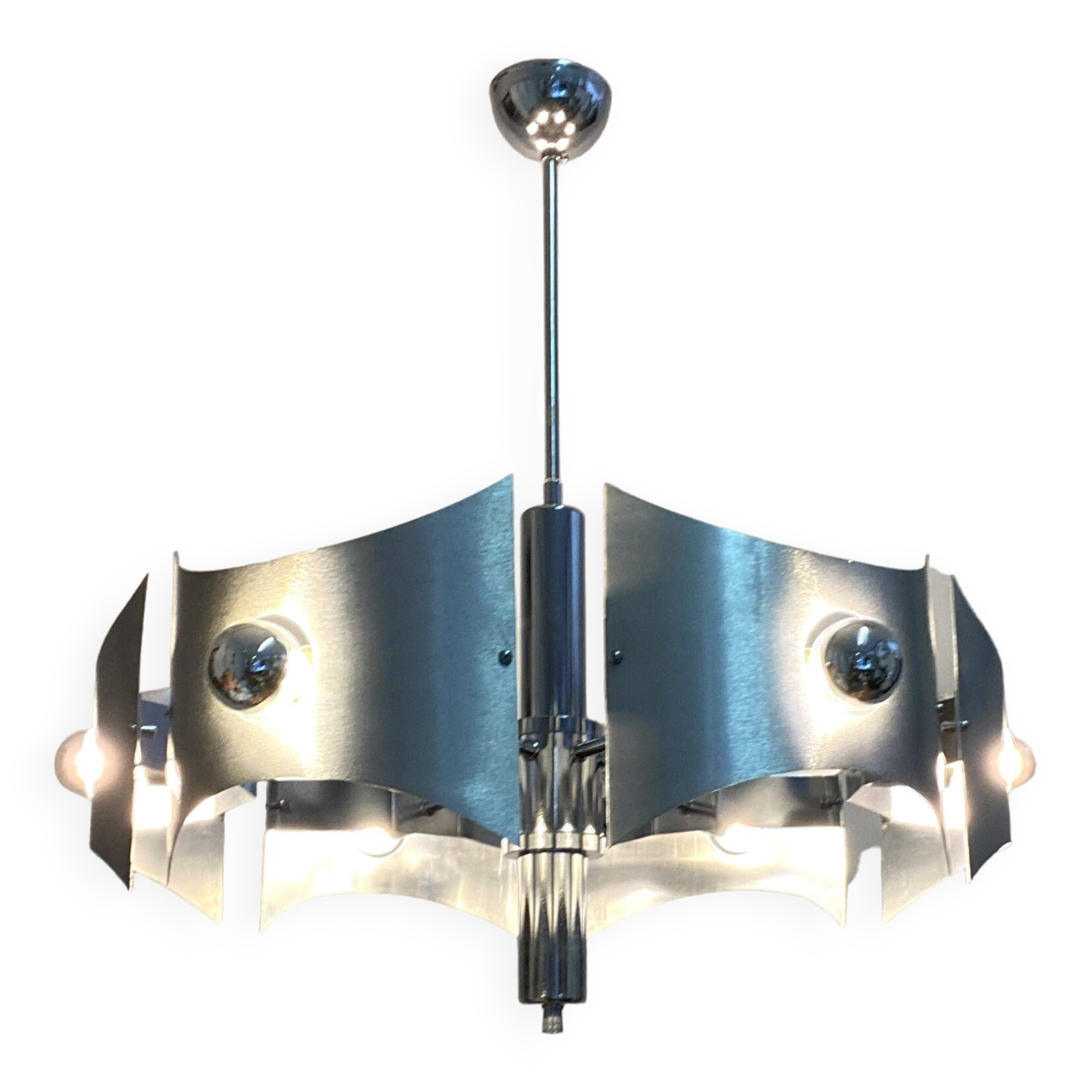 Large Space-Age chandelier from the 60s/70s.
