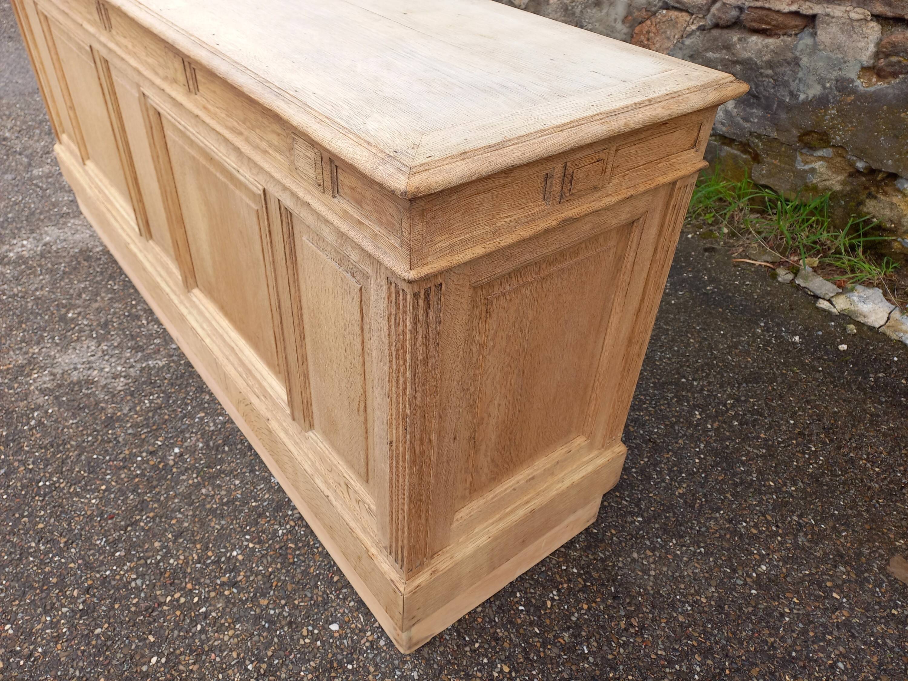 Antique oak shop counter