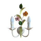 Applique florale metal