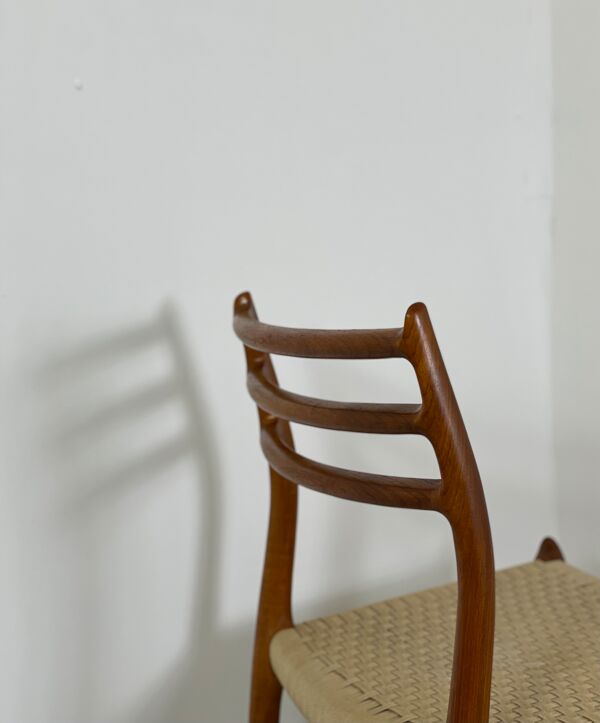 Lot de 4 chaises modèle 78 de Nils O. Moller 1960