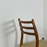 4 chairs model 78 by Nils O. Moller 1960