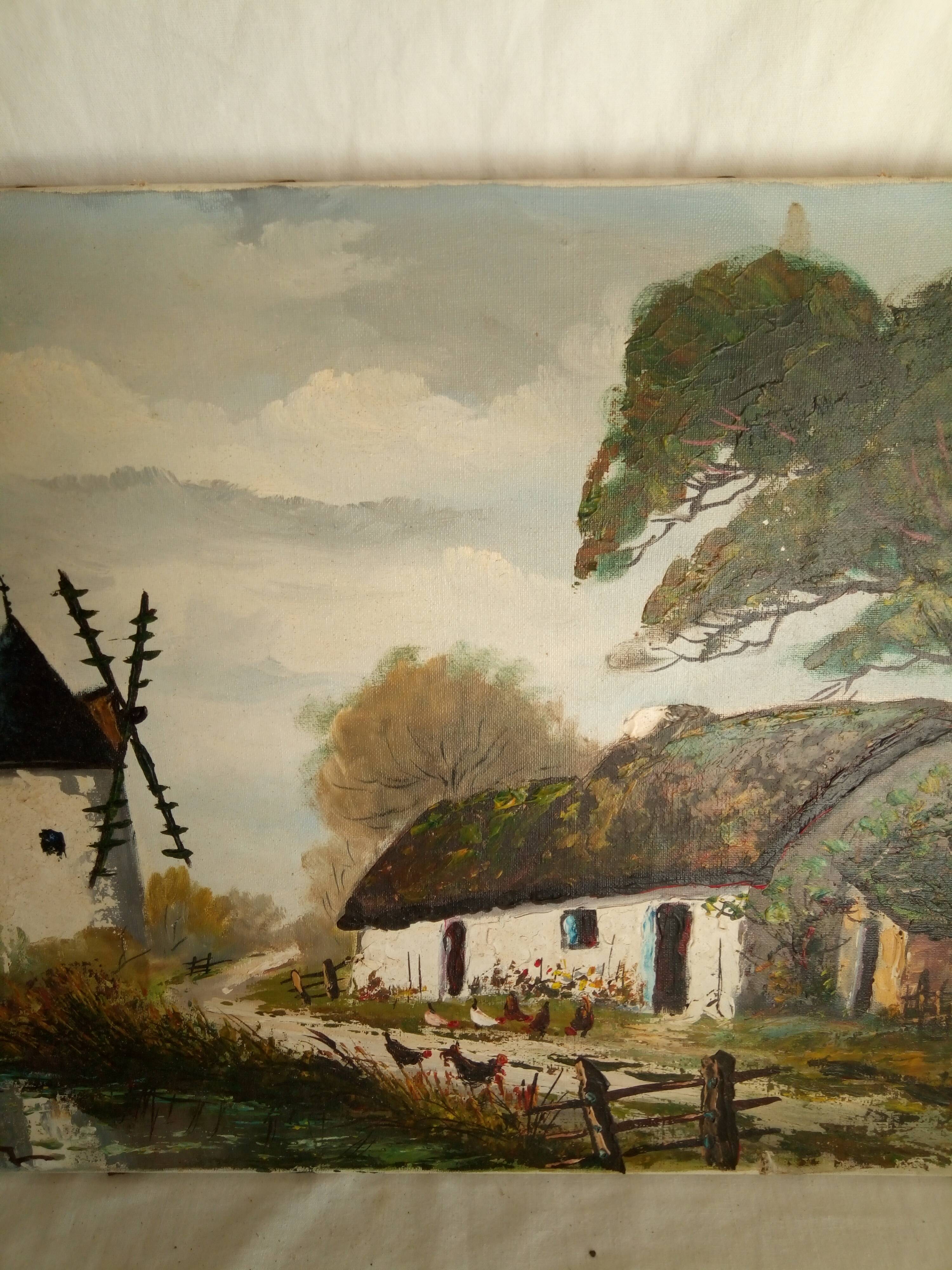 Oil on canvas, landscape