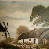 Oil on canvas, landscape