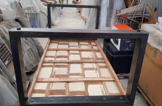 Industrial Wood-Metal Table