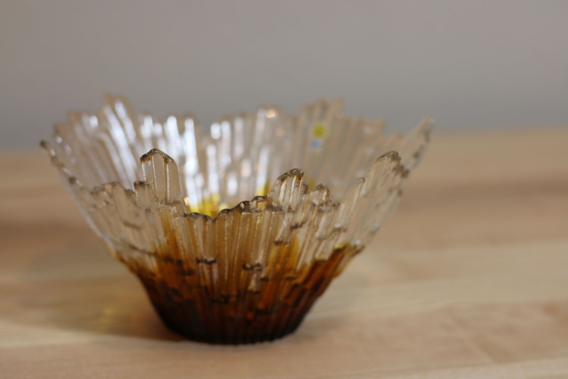 Glass vintage bowl by tauno wirkkala, finland 1960s