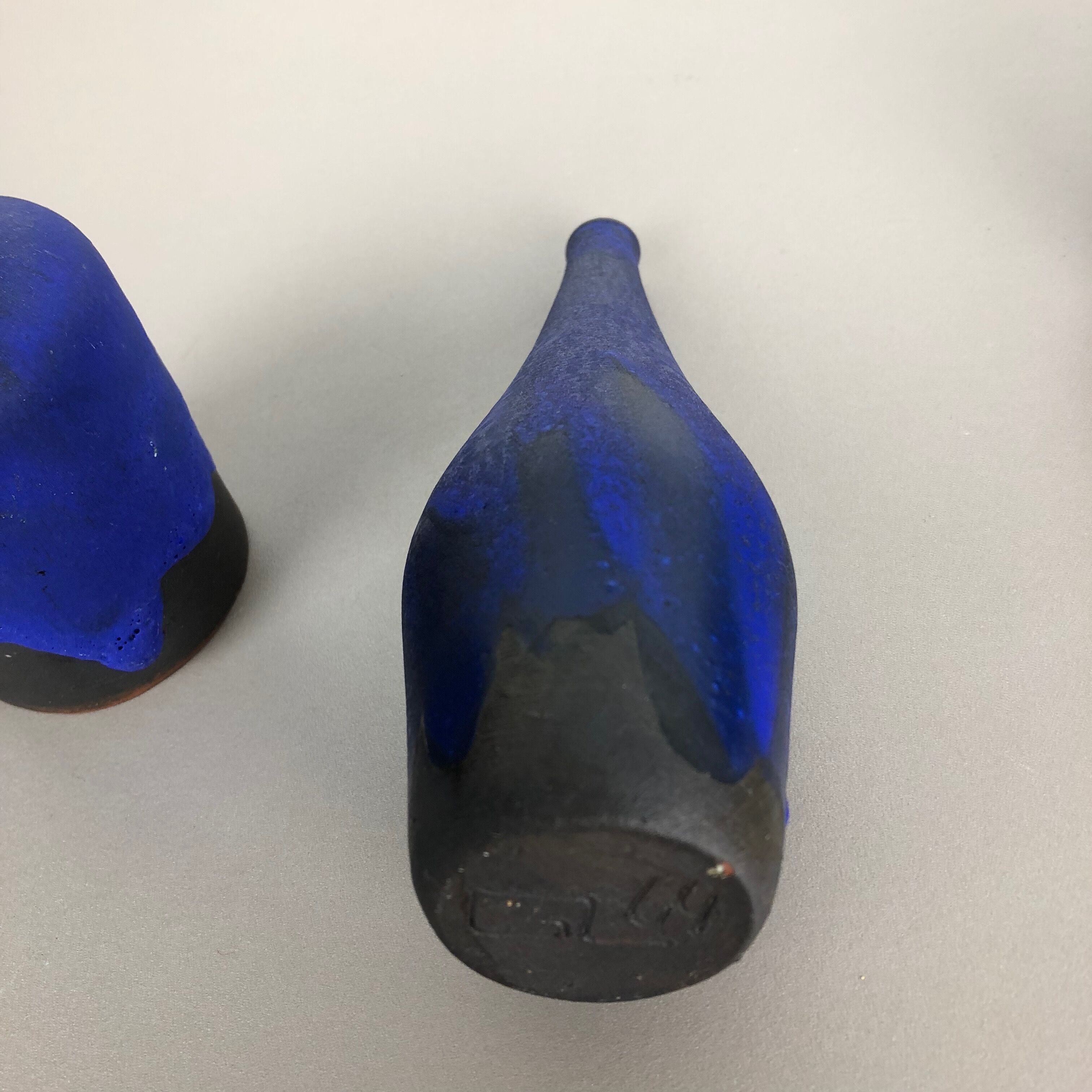 Set of 3 ceramic studio pottery vase by Gerhard Liebenthron, Germany, 1960s