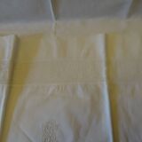 Pair of m monogrammed pillowcases