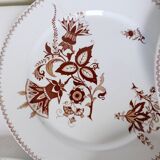 Set of 6 vintage dinner plates from Sarreguemines, Danish model 210412.