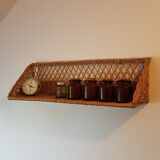 Rattan shelf