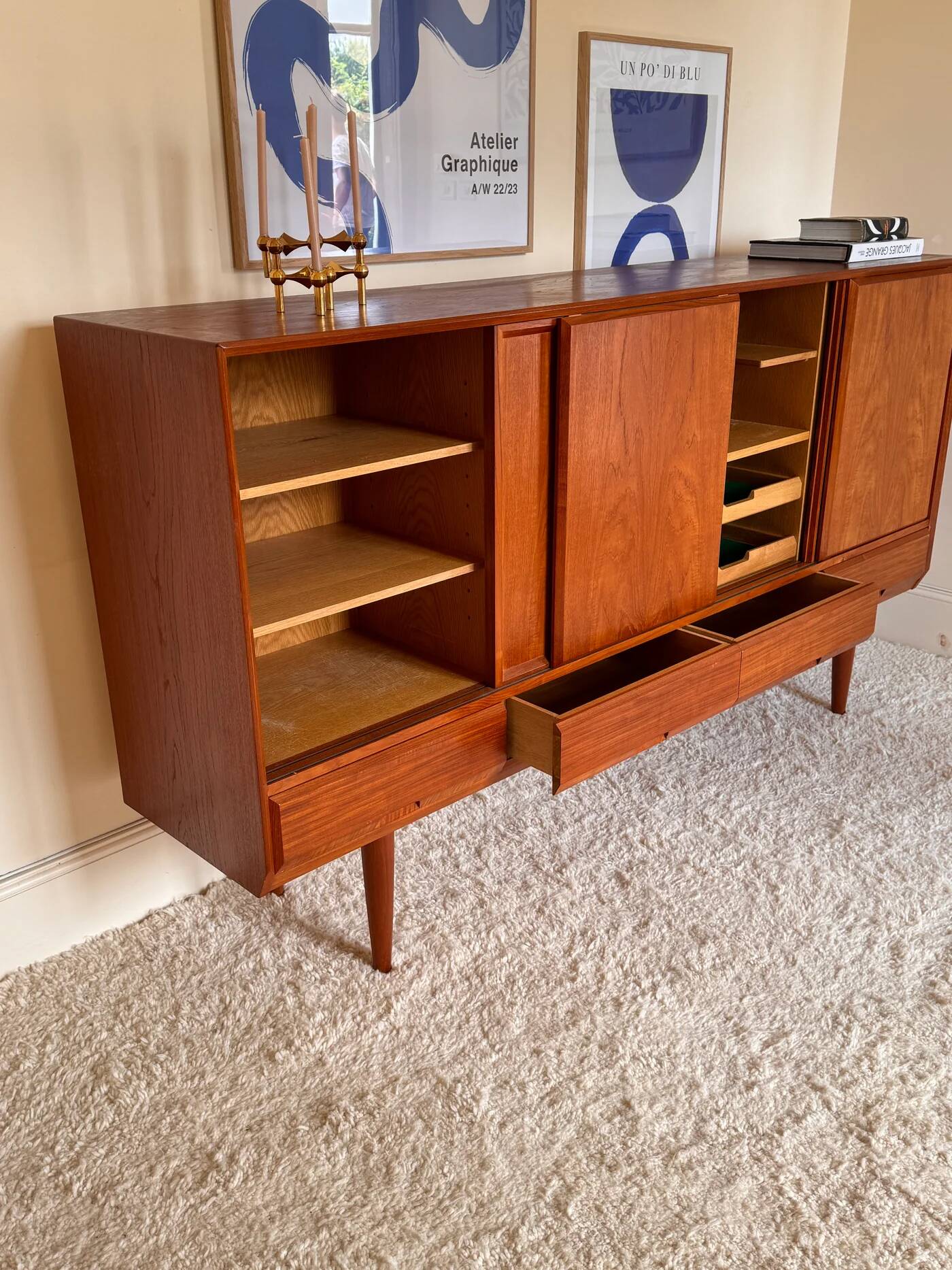Vintage Scandinavian teak sideboard from the 1960s "Mads"