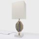 Lamp foot sculpture cactus brass and chrome lem atelier la boetie 1974