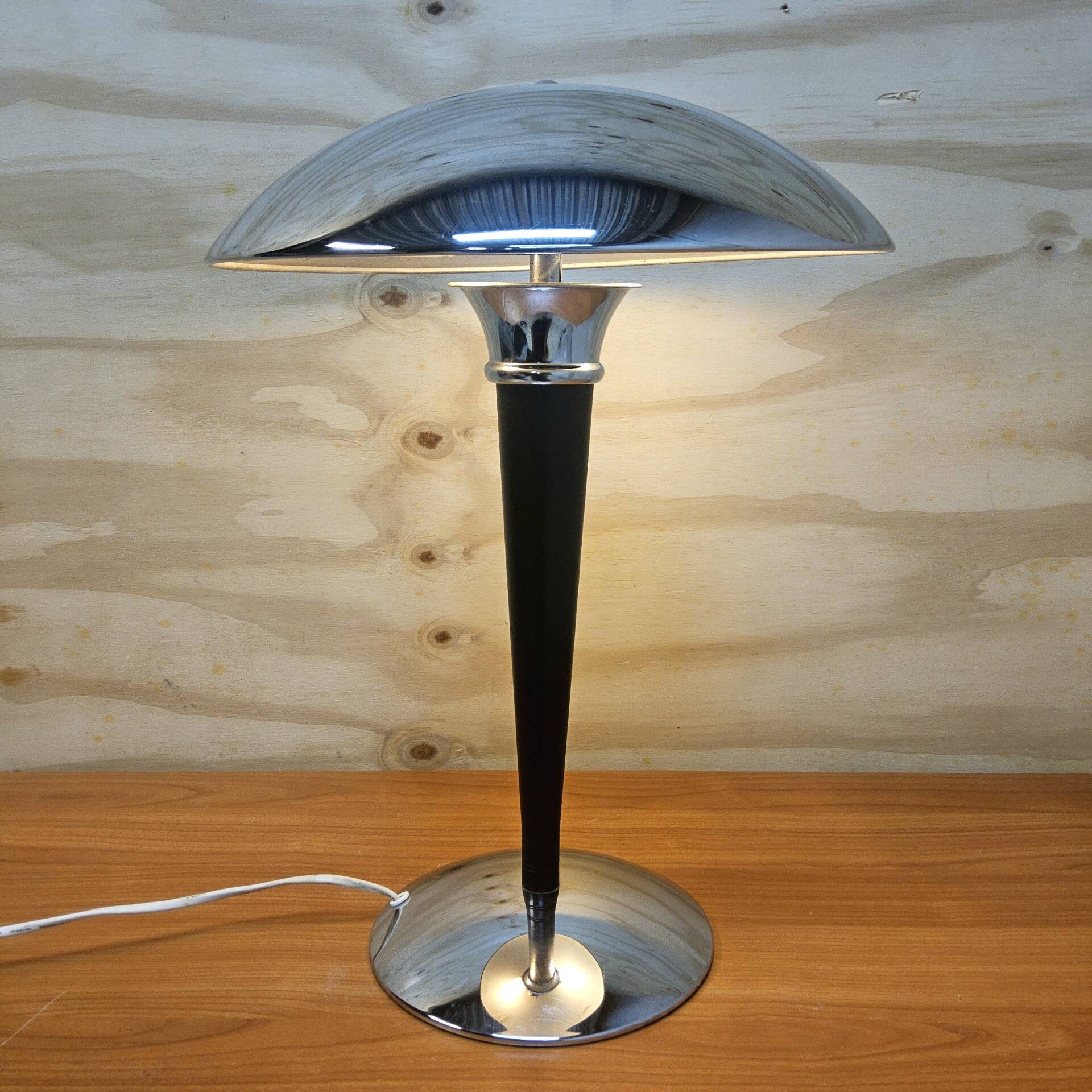 Vintage Ikea Mushroom Dakapo Bauhaus / Art Deco chrome lamp