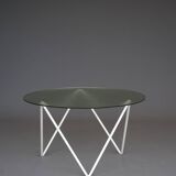 Table basse ronde minimaliste hollandaise. Années 1950