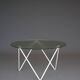 Table basse ronde minimaliste hollandaise. Années 1950