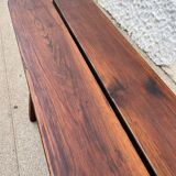 Raw wood bench