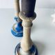Pair of old patinated candlesticks