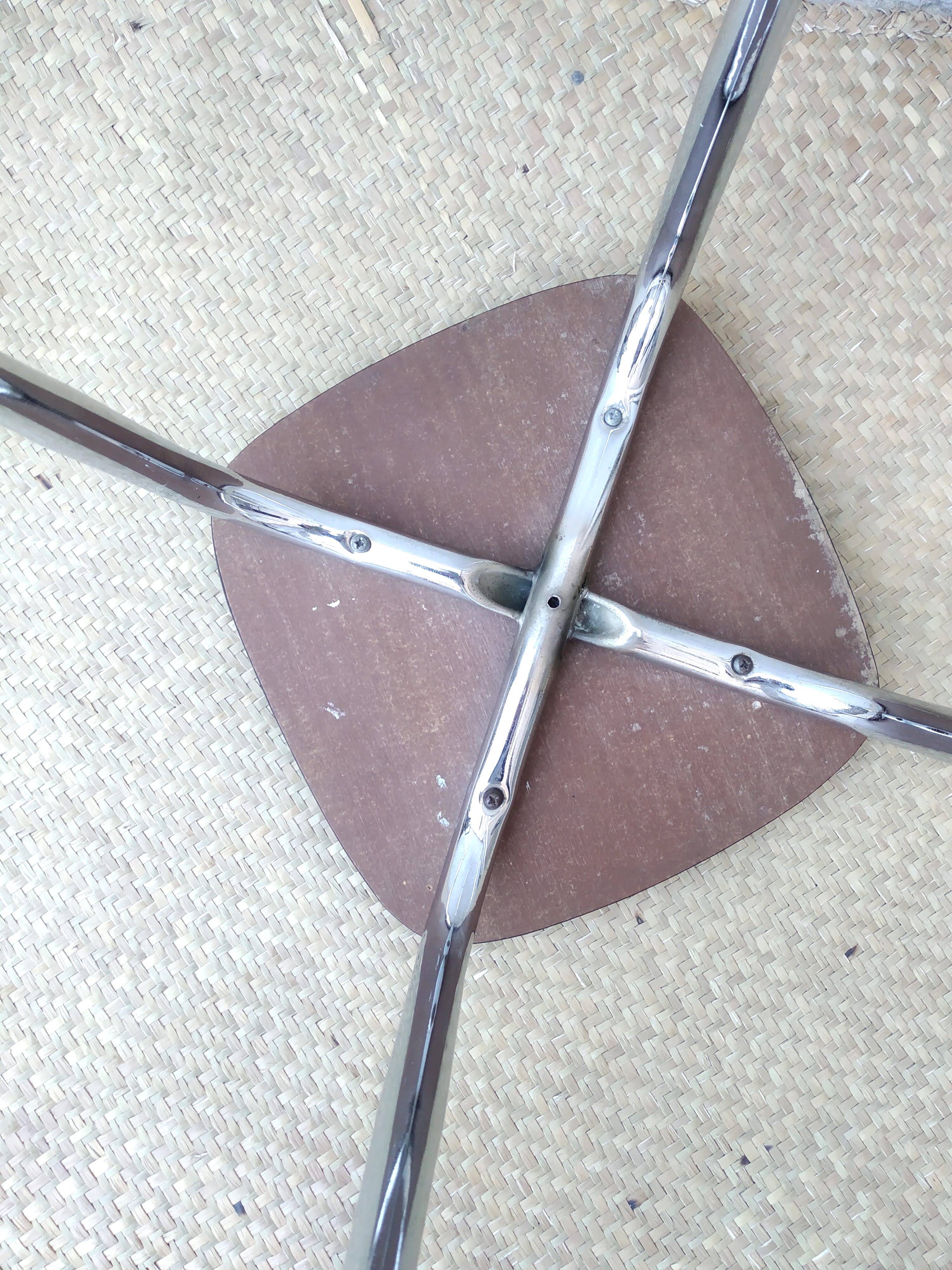 Formica wood effect stool