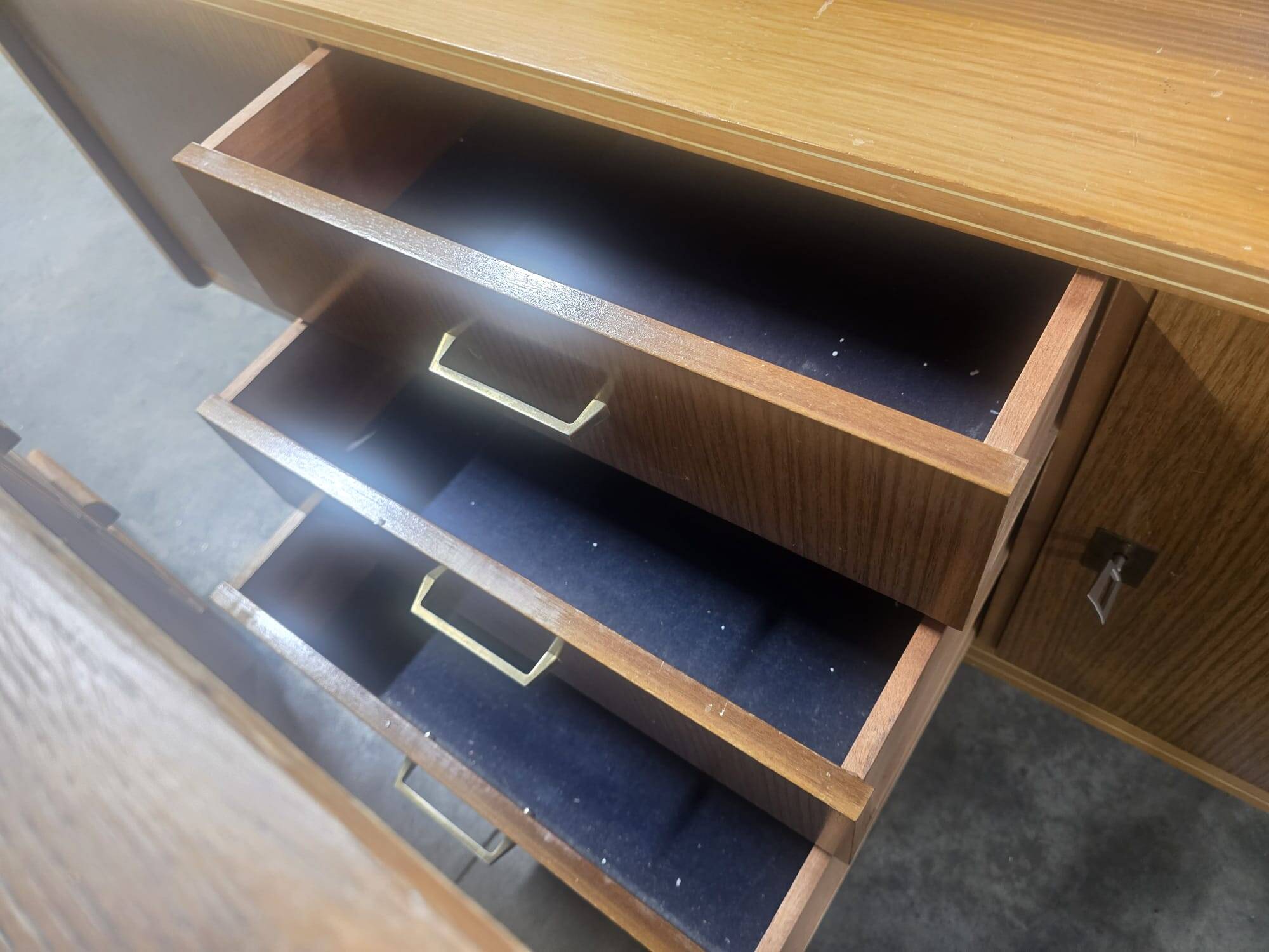 Vintage wooden sideboard / chest of drawers / TV unit