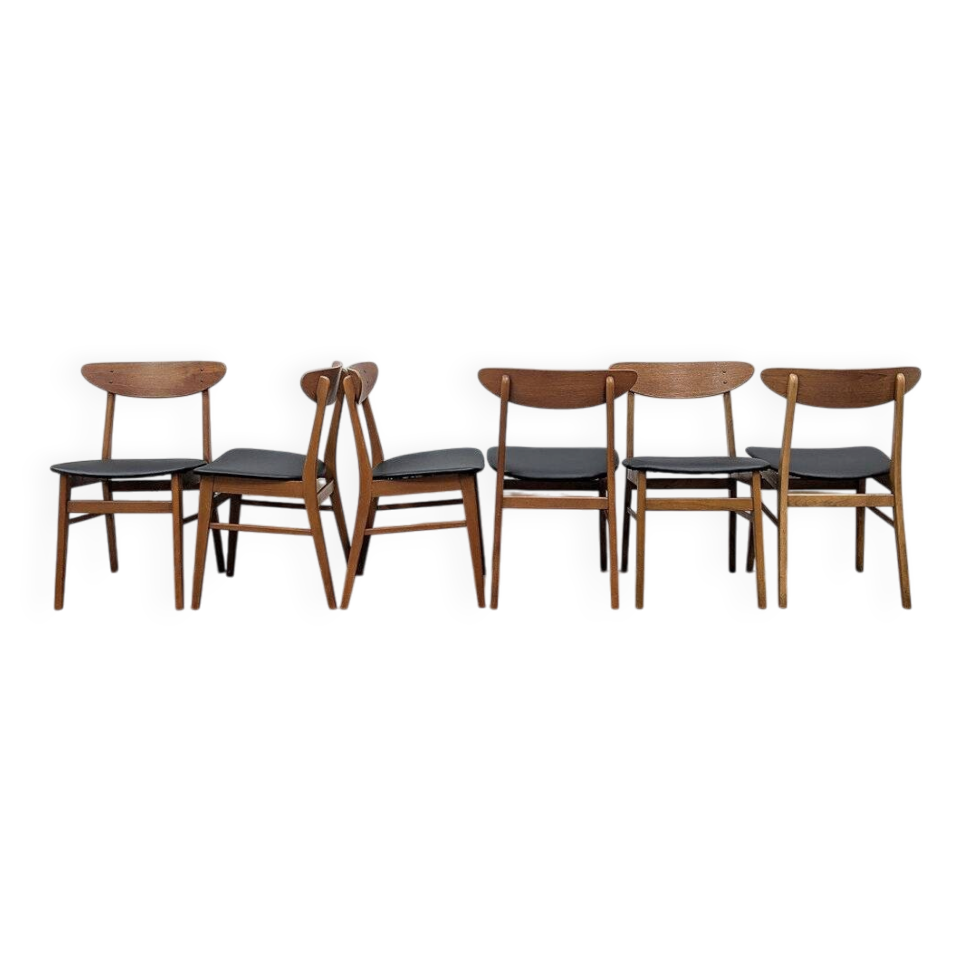 Set of 6 Farstrup model 210 chairs.