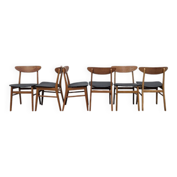 Set of 6 Farstrup model 210 chairs.