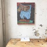 Old man portrait canvas