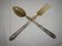 Salad cutlery, solid silver