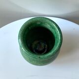 Ancien vase Aegitna Vallauris vert vintage
