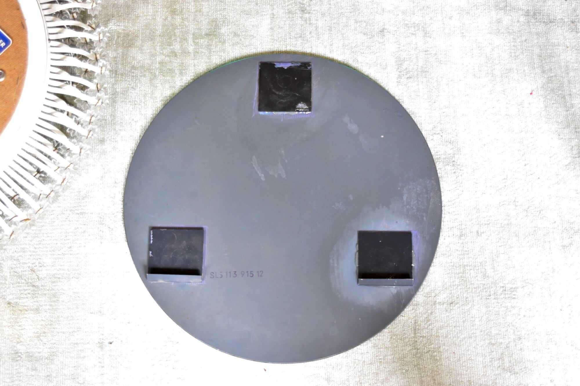 Round Backlit Mirror by Emil Stejnar for Rupert Nikoll Austria 1950s 58cm