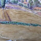 Set of 4 watercolors 1920 cannes, l. bruel, le suquet la corniche island st honorat bay alpes maritimes 06