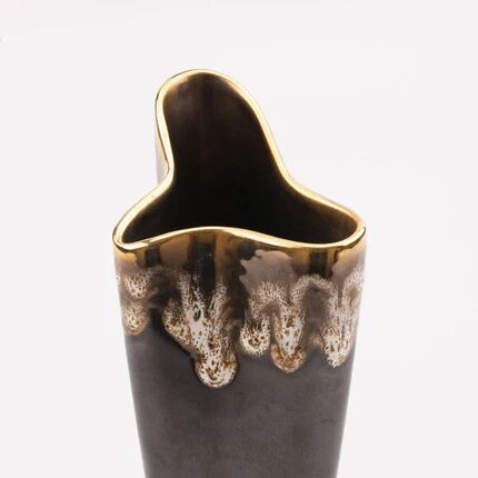 Vase vintage forme libre organique - céramique numérotée 1246/23 - style mid-century