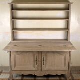 Solid oak patinated sideboard/desk