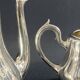 Silver-plated coffee pot and milk jug monogrammed MA, signed CHRISTOFLE.