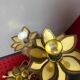 Lampe vintage fleur 3 têtes – style Maison Jansen – années 70