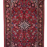 Ancient Persian Kashan carpet, handmade, 131 cm x 205 cm, 1920s.
