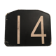 Old Bakelite No. 14 bus line plate