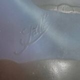 Art Nouveau vase by Gallé in acid-etched glass paste with vegetation