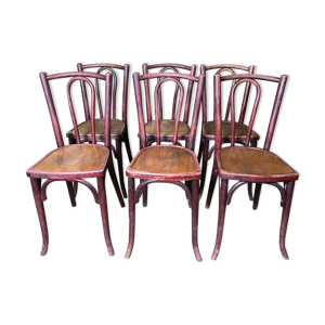 suite de 6 chaises bistrot