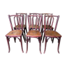 Suite of 6 chairs bistro baumann