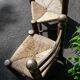 Chaise de cheminée ancienne style Charles Dudouyt années 40