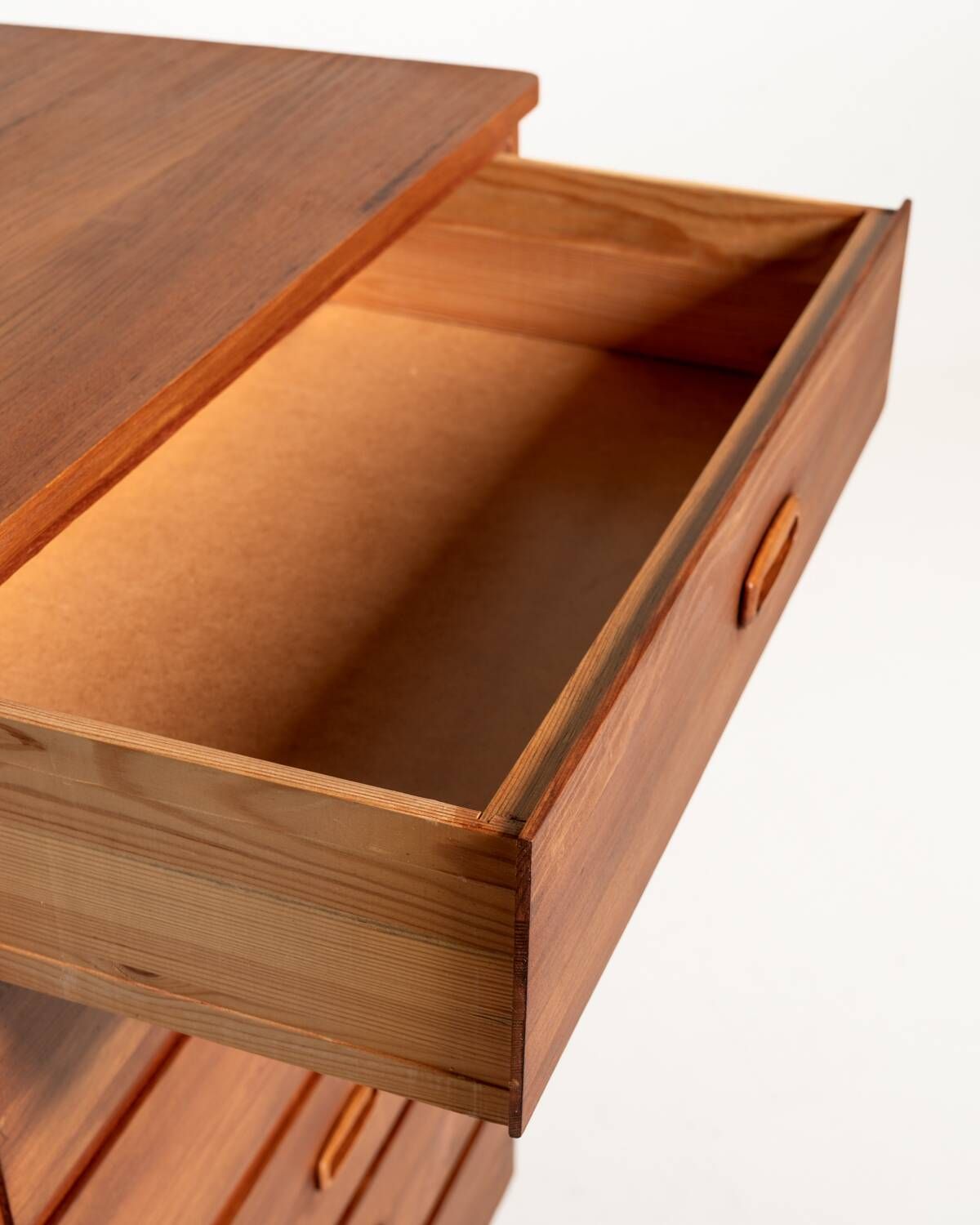Scandinavian tall chest of six drawers
