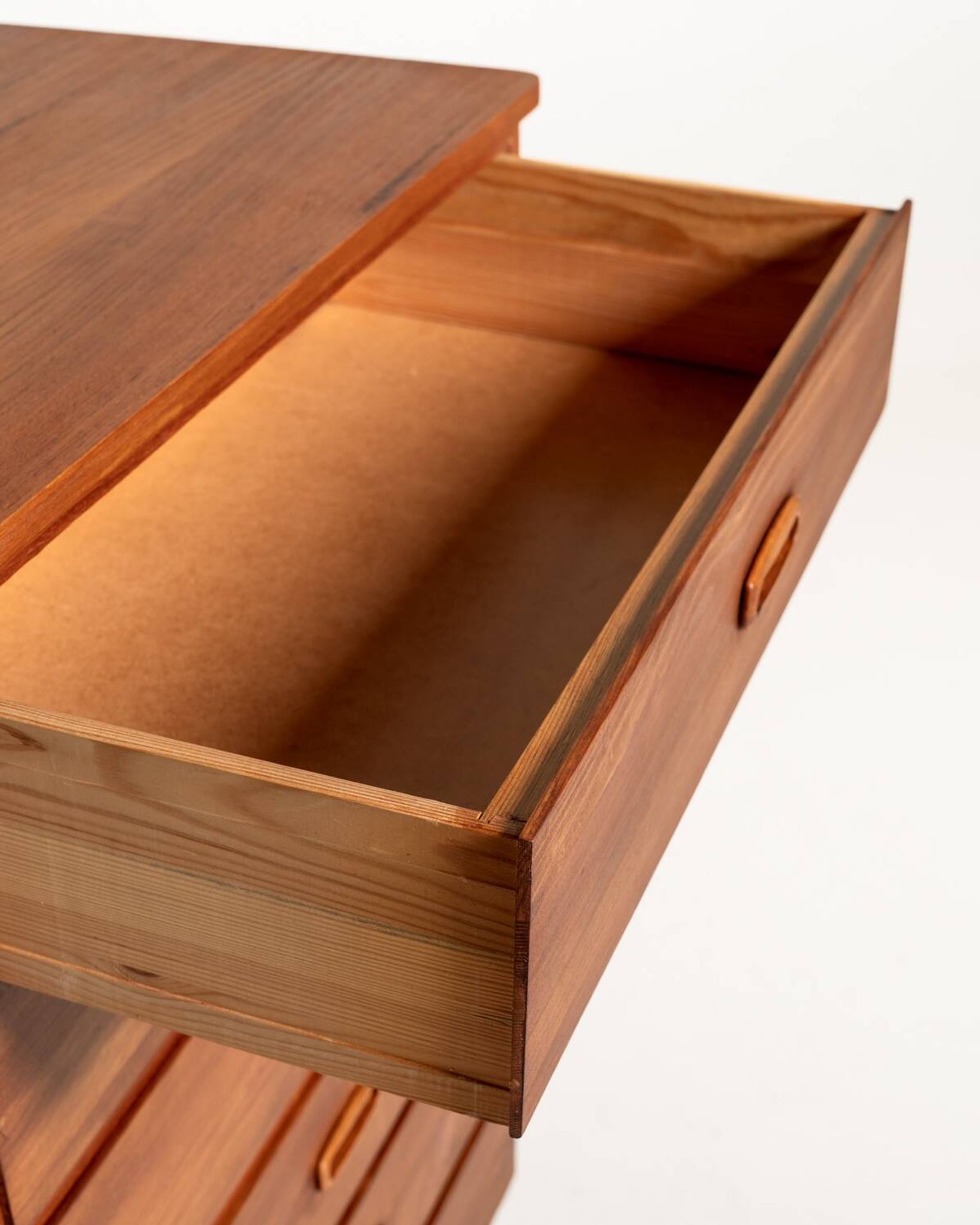 Scandinavian tall chest of six drawers