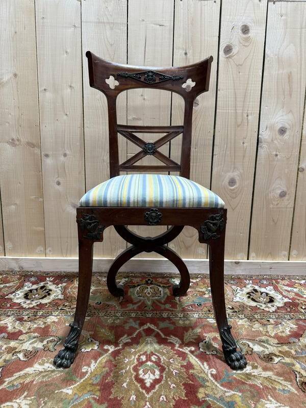 Suite de 6 chaises de style Empire - Victorienne